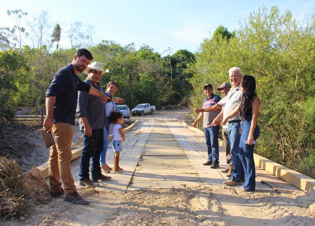 Governo Municipal de Vila Rica inaugura ponte no PA Abridão Brasileiro